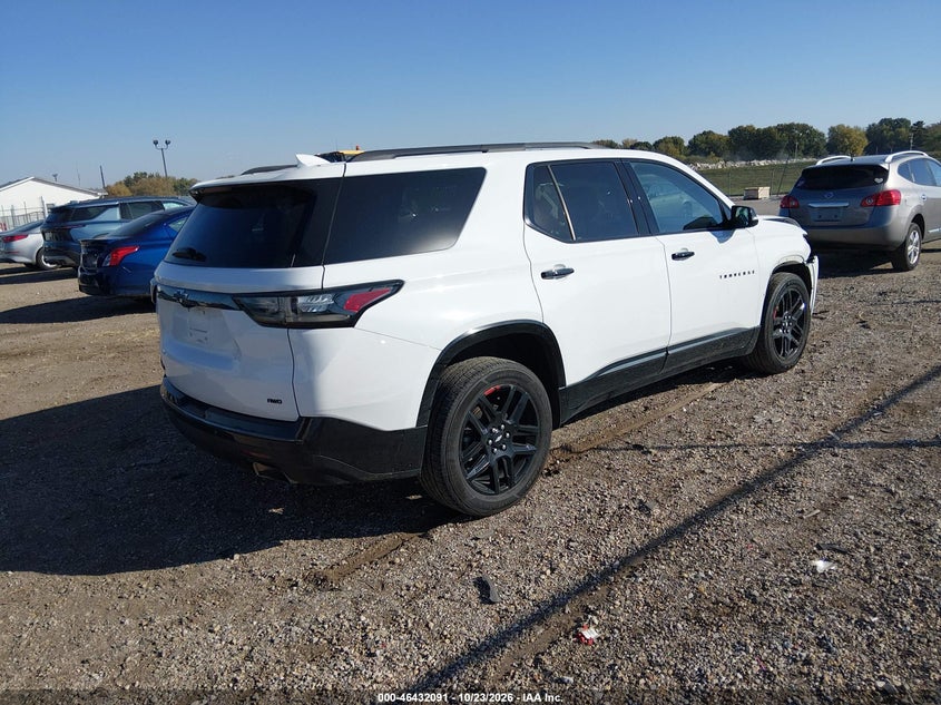 Vin: 1gnevkkw9mj107706, lot: 46932449, chevrolet traverse awd premier 20214