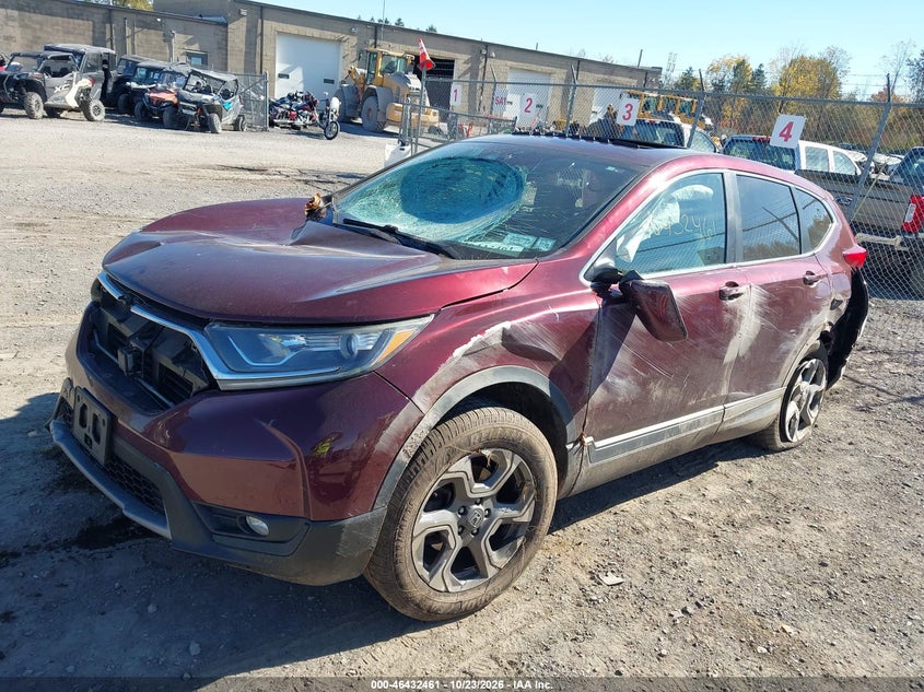 2017 Honda Cr-V Ex, По кругу, IAAI, VIN 2HKRW2H54HH680050 — фото 2