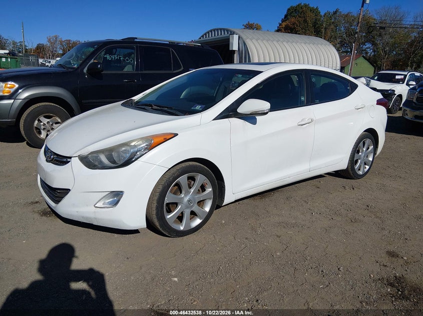 Vin: 5npdh4ae4bh051292, lot: 46932904, hyundai elantra limited 20112