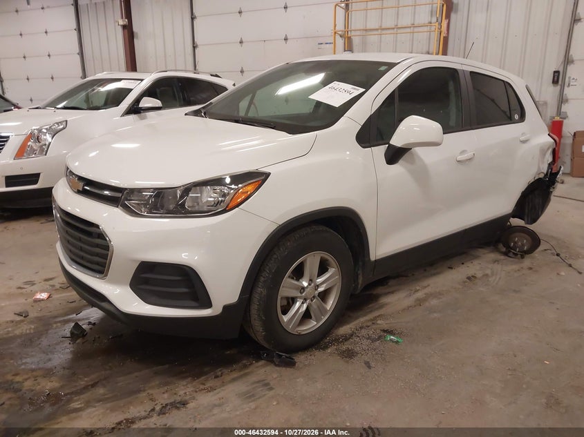 Vin: kl7cjnsm0nb542649, lot: 46932960, chevrolet trax awd ls 20222