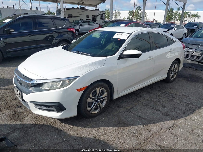 Vin: 2hgfc2f52jh518657, lot: 46932983, honda civic lx 20182
