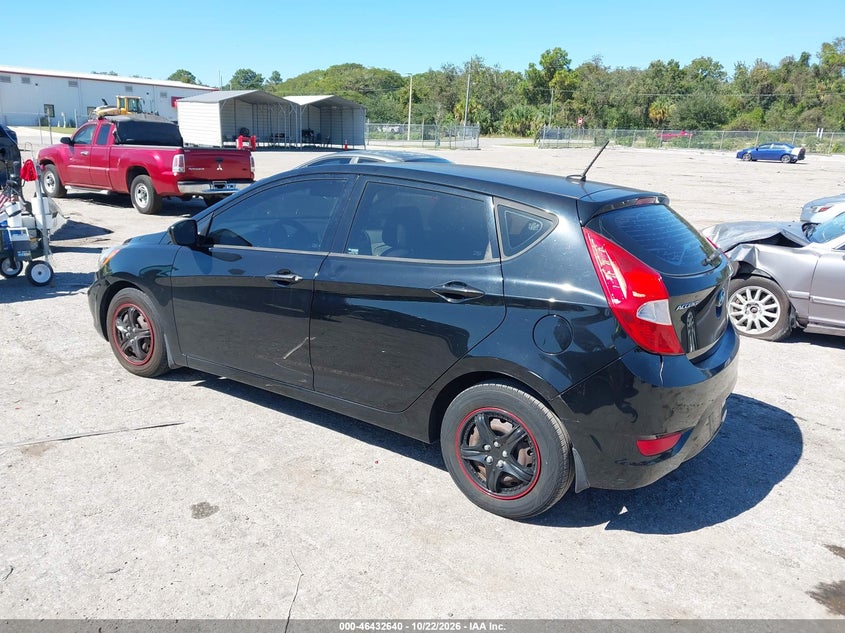 Vin: kmhct5ae2du089995, lot: 46933006, hyundai accent gs 20133