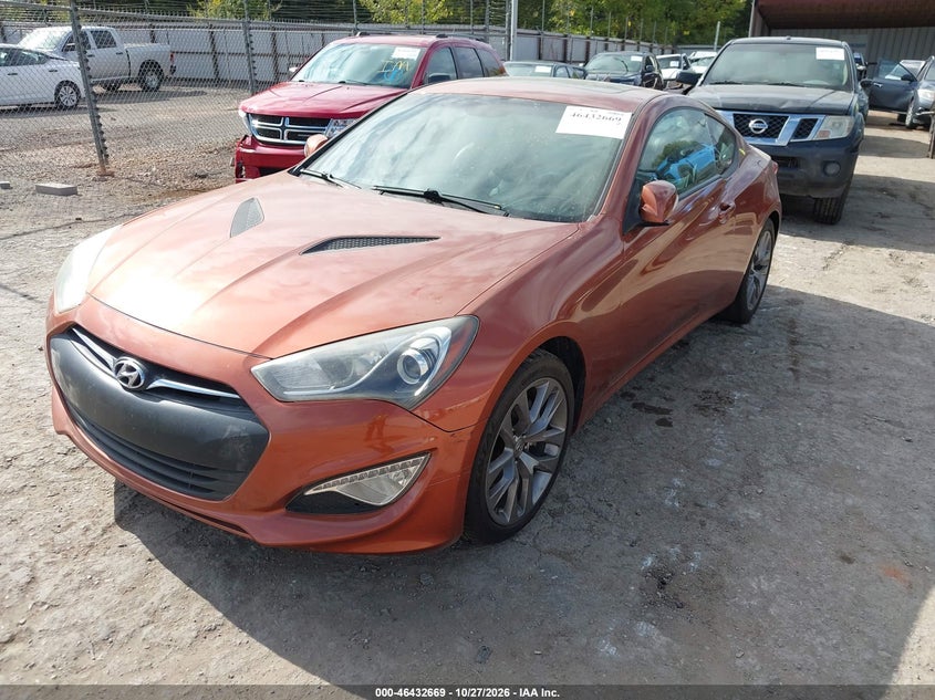 Vin: kmhhu6kj2du094490, lot: 46933035, hyundai genesis 3.8 grand touring 20132