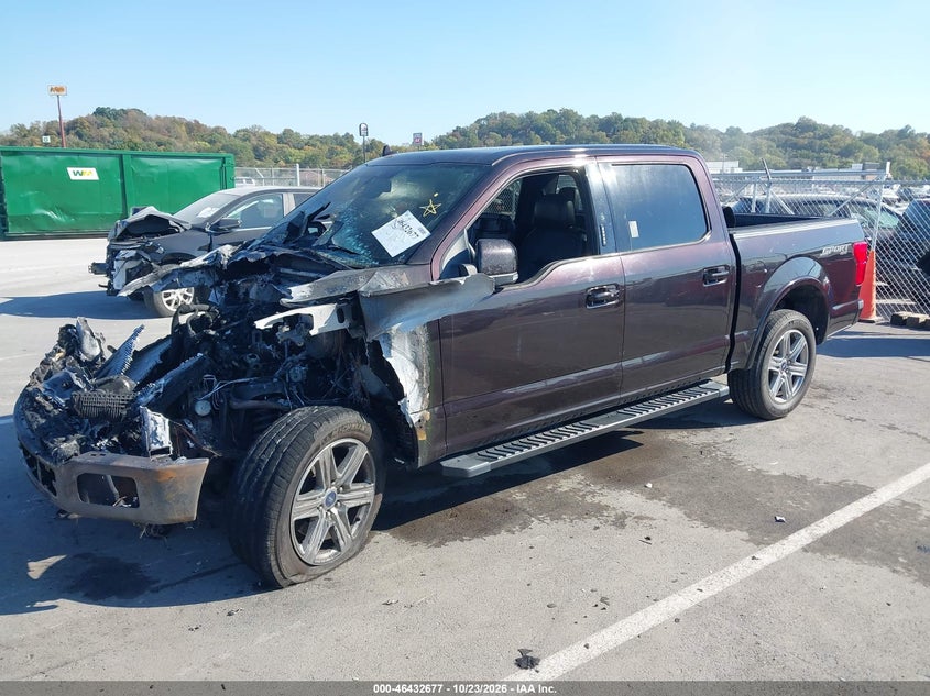 2018 Ford F-150 Lariat, Engine Burn, IAAI, VIN 1FTEW1EP2JFD06177 — photo 2