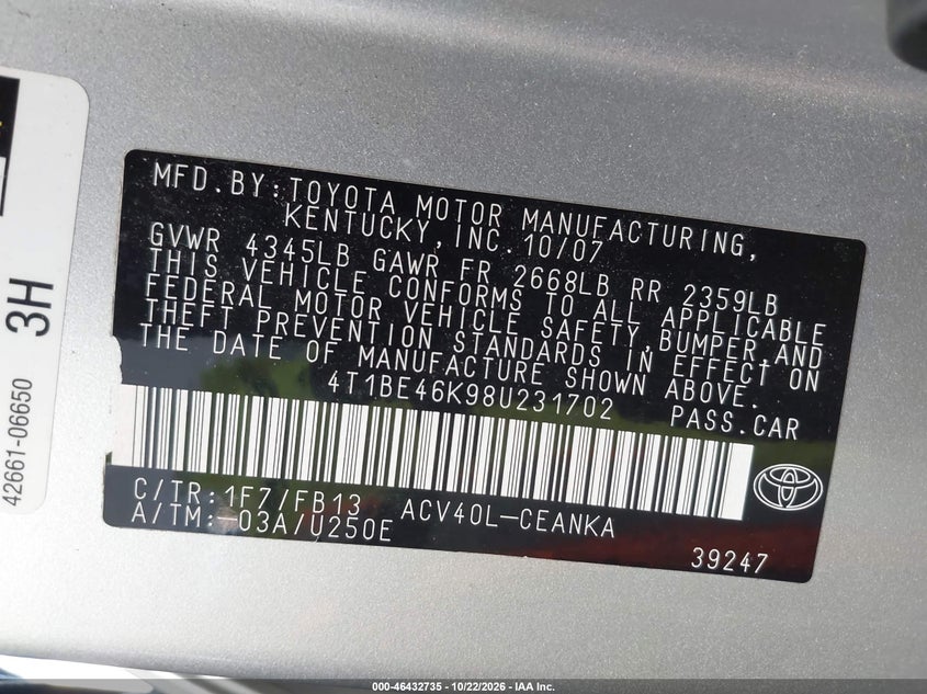 TOYOTA CAMRY