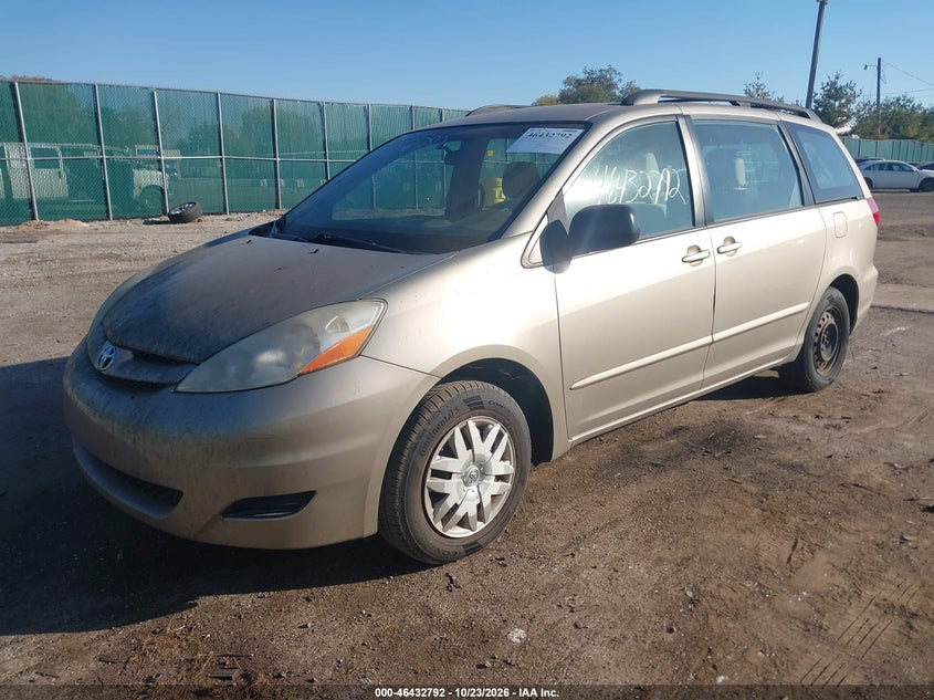 Vin: 5tdkk4cc1as300192, lot: 46933158, toyota sienna ce 20102