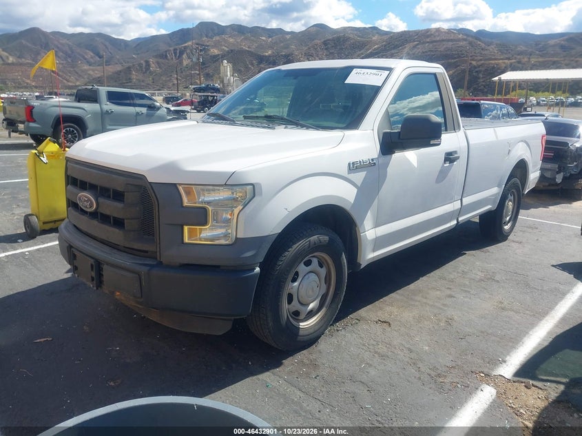 2016 Ford F-150 Xl, Удар ззаду, IAAI, VIN 1FTMF1C8XGKD05253 — фото 2