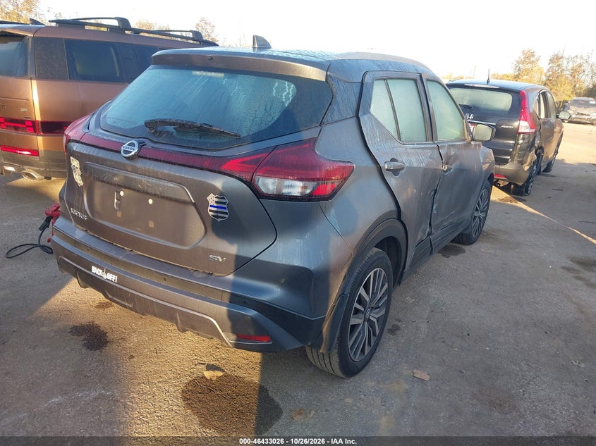 Vin: 3n1cp5cv8ml515644, lot: 46933392, nissan kicks sv xtronic cvt 20214
