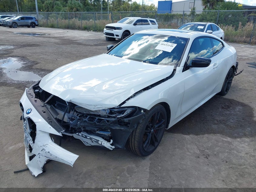 2024 BMW 430I, Front & Rear, IAAI, VIN WBA53AP07RCP14208 — photo 2