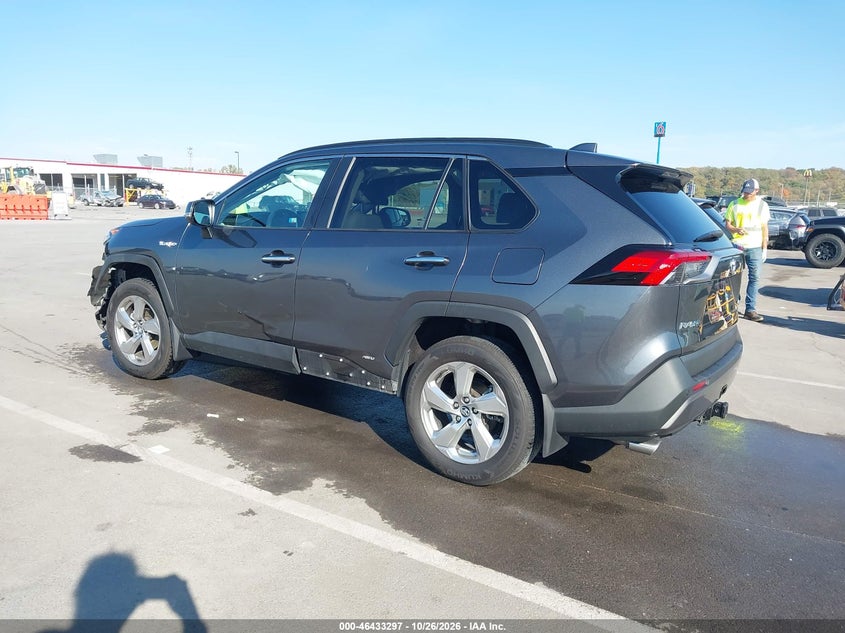 Vin: 4t3d6rfv7lu002612, lot: 46933663, toyota rav4 hybrid limited 20203