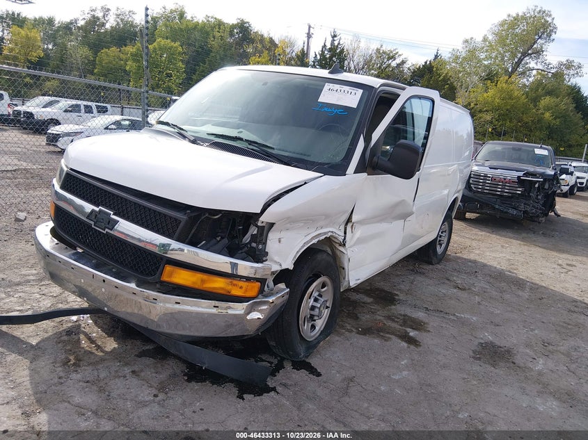 Vin: 1gcwgafp3n1288274, lot: 46933679, chevrolet express cargo rwd 2500 regular wheelbase wt 20222