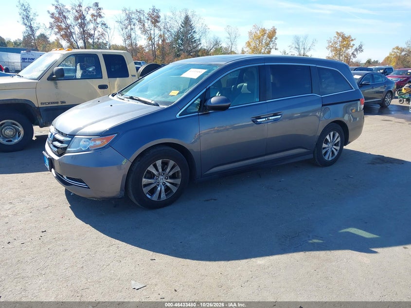 Vin: 5fnrl5h65eb026462, lot: 46933846, honda odyssey exl 20142