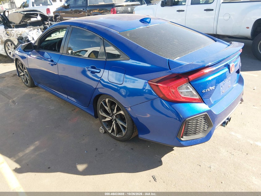 Vin: 2hgfc1e52hh707296, lot: 46934054, honda civic si 20173