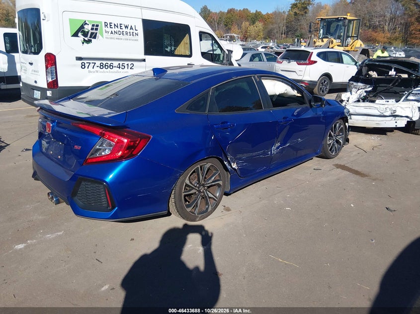 Vin: 2hgfc1e52hh707296, lot: 46934054, honda civic si 20174