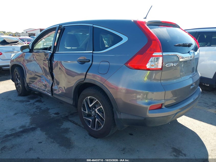 Vin: 5j6rm3h48gl025008, lot: 46934076, honda cr-v se 20163