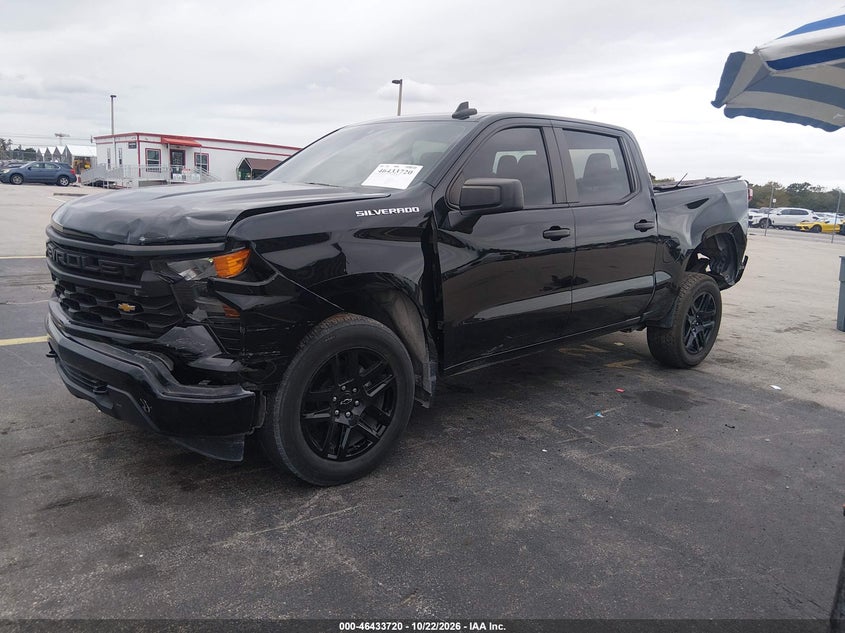 Vin: 3gcpabekxrg161823, lot: 46934086, chevrolet silverado c1500 custom 20242
