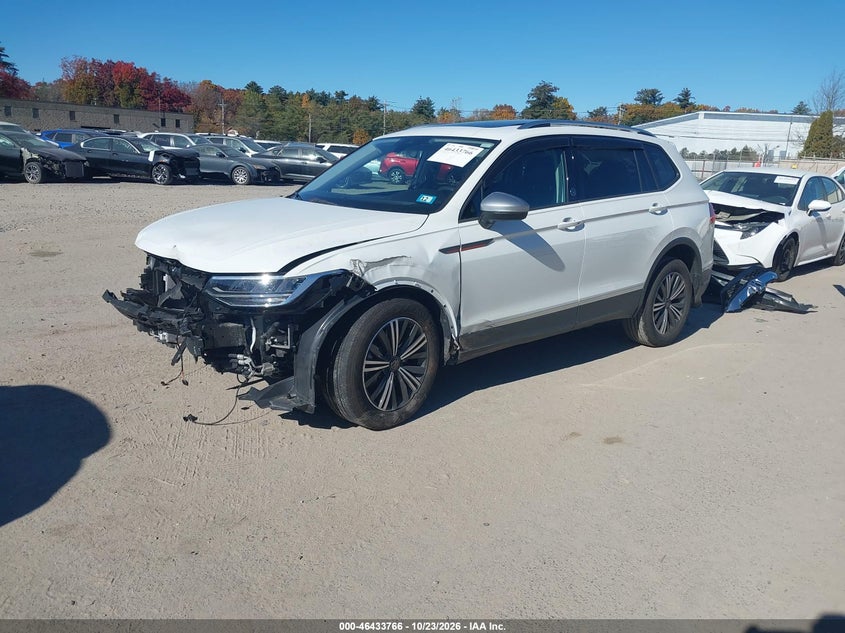 2024 Volkswagen Tiguan Wolfsburg, Front End, IAAI, VIN 3VVAB7AX8RM223840 — photo 2