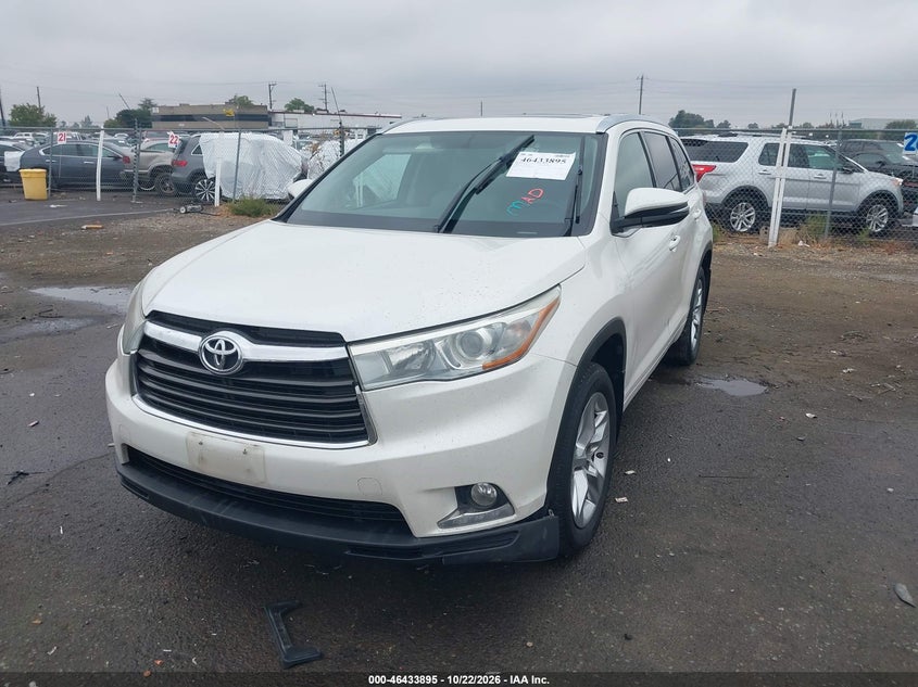 Vin: 5tddkrfh3es071856, lot: 46934261, toyota highlander limited/ltd platnum 20142