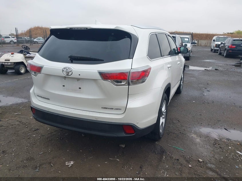Vin: 5tddkrfh3es071856, lot: 46934261, toyota highlander limited/ltd platnum 20144