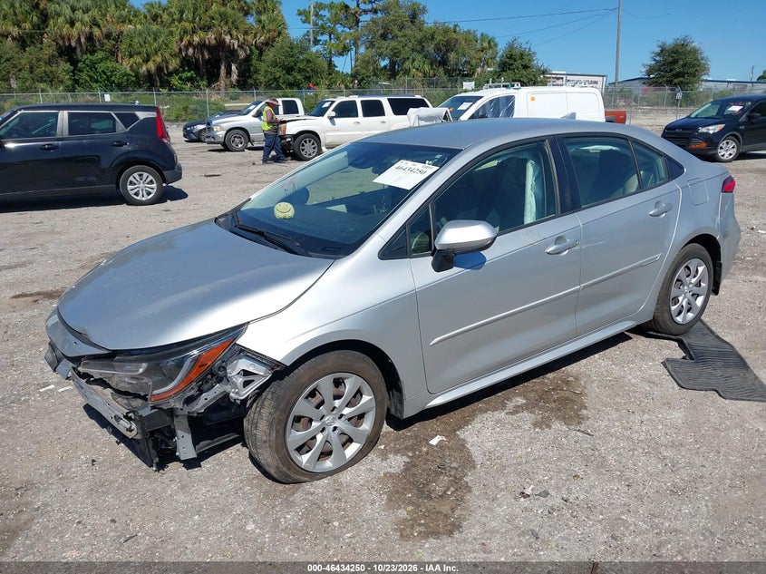 Vin: jtdeprae1lj072694, lot: 46934616, toyota corolla le 20202