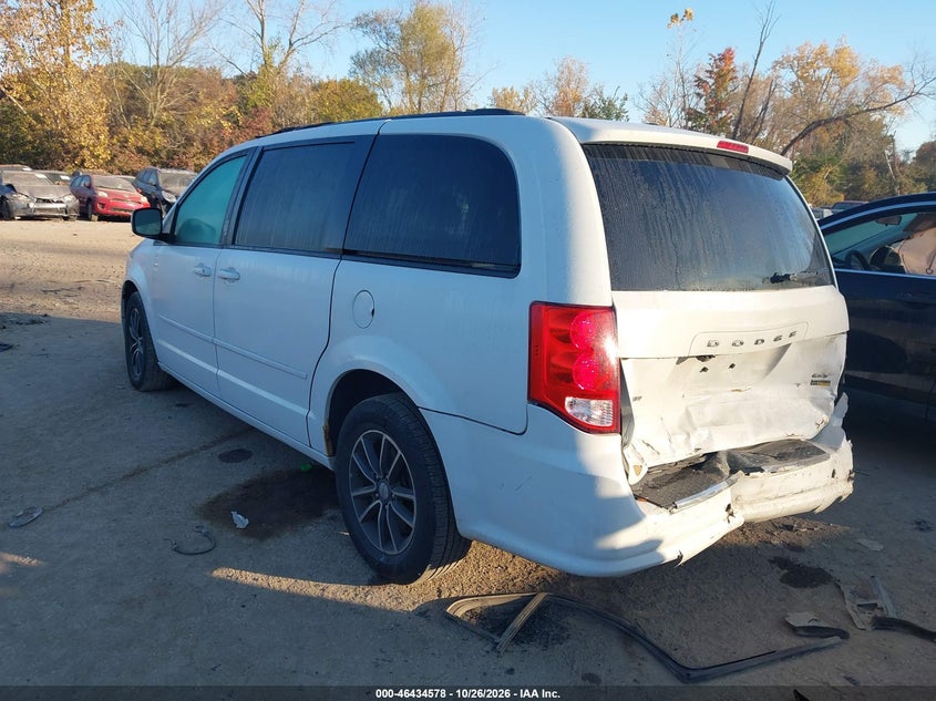 Vin: 2c4rdgeg1hr681202, lot: 46934945, dodge grand caravan gt 20173
