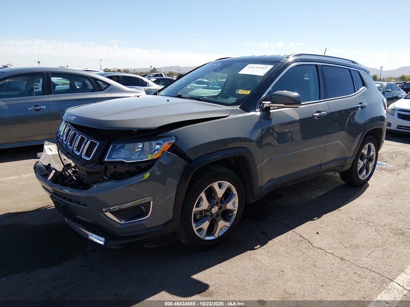 Vin: 3c4njdcb3mt539518, lot: 46934951, jeep compass limited 20212