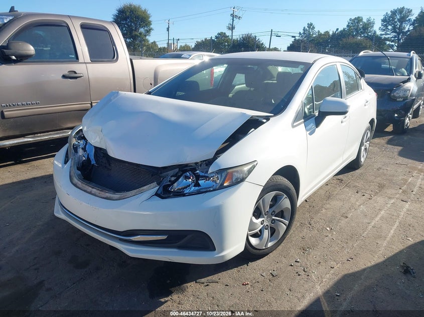 Vin: 19xfb2f58ee269395, lot: 46935093, honda civic lx 20142