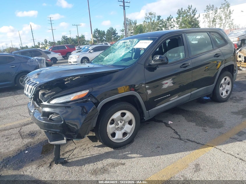 Vin: 1c4pjlab9fw762441, lot: 46935190, jeep cherokee sport 20152