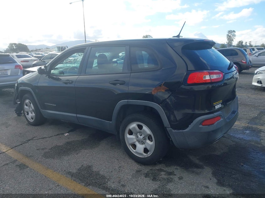Vin: 1c4pjlab9fw762441, lot: 46935190, jeep cherokee sport 20153