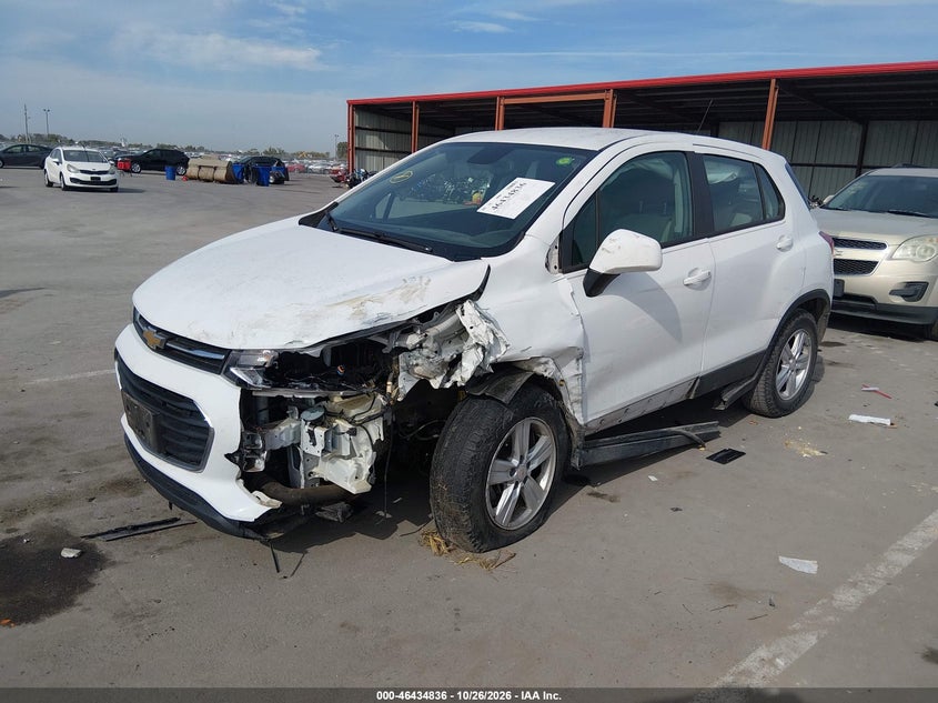 Vin: kl7cjksb1lb322933, lot: 46935202, chevrolet trax ls 20202