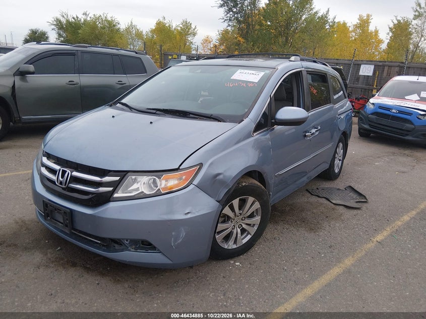 Vin: 5fnrl5h67eb094052, lot: 46935251, honda odyssey ex-l 20142