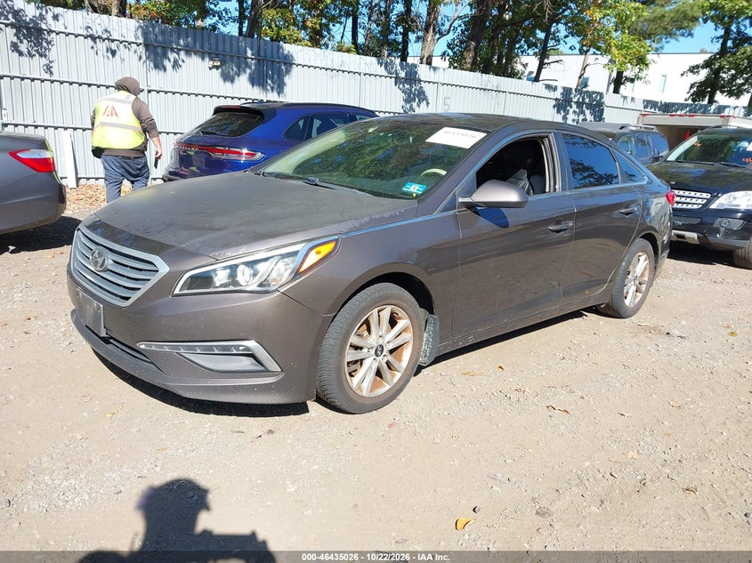Vin: 5npe24af0fh183339, lot: 46935392, hyundai sonata se 20152