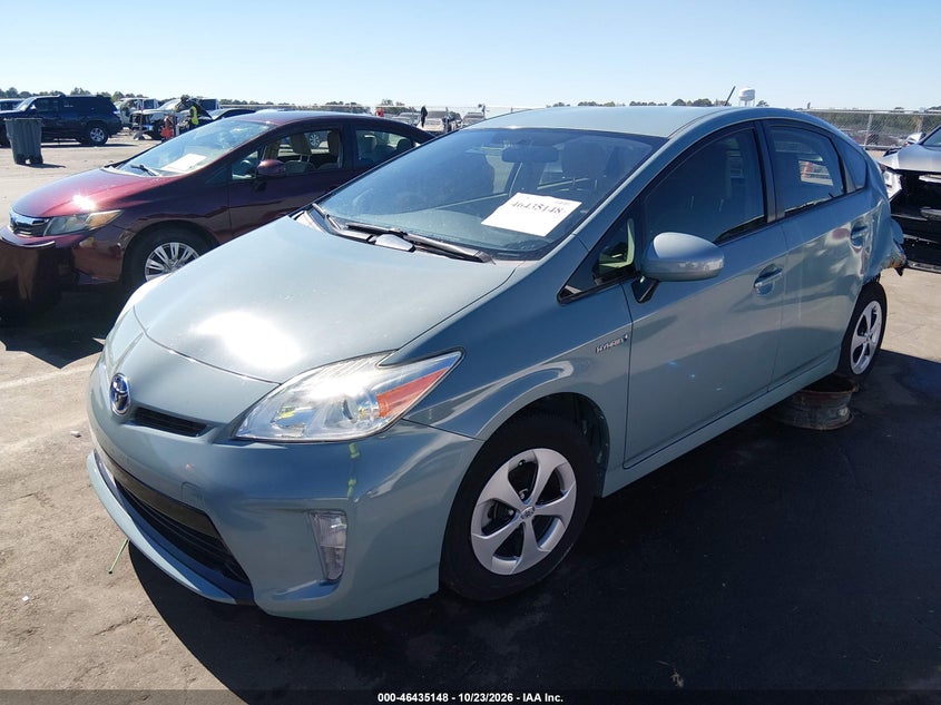 2015 Toyota Prius Two, Левый зад, IAAI, VIN JTDKN3DU8F1897399 — фото 2