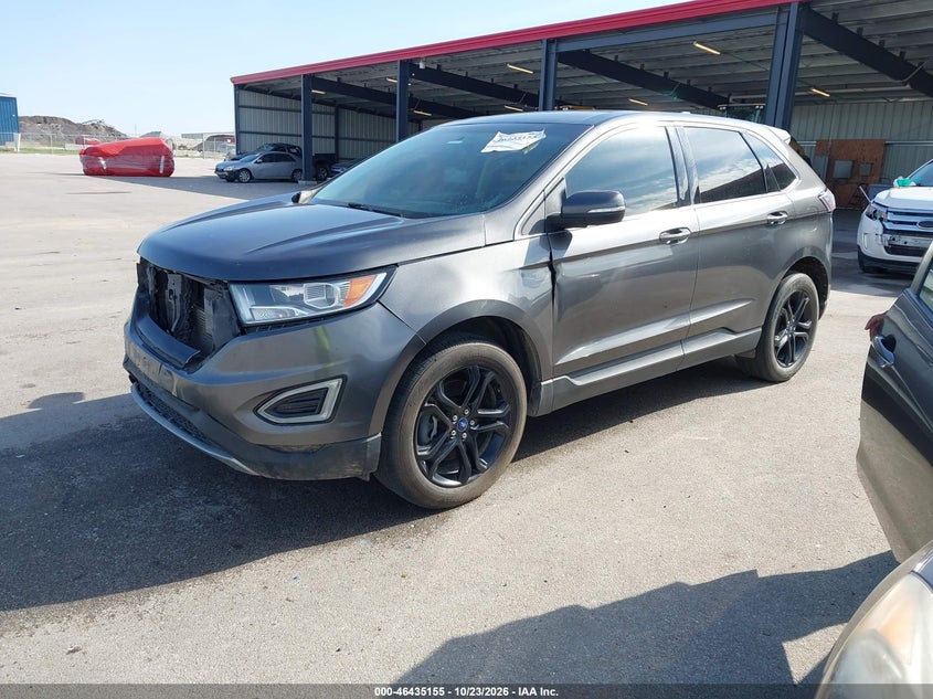 2015 Ford Edge Sel, Удар спереду, IAAI, VIN 2FMTK4J82FBB17097 — фото 2