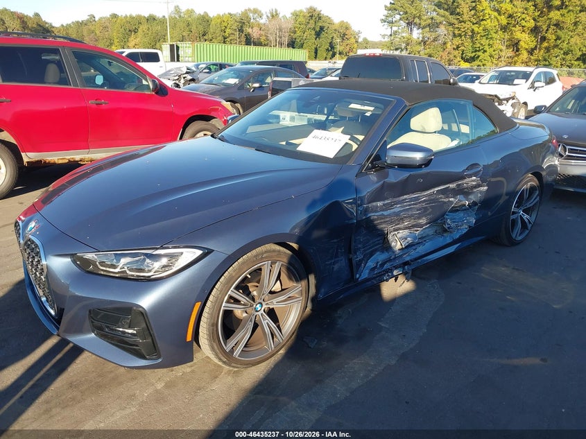 Vin: wba23at00mcg47391, lot: 46935603, bmw 430i 20212