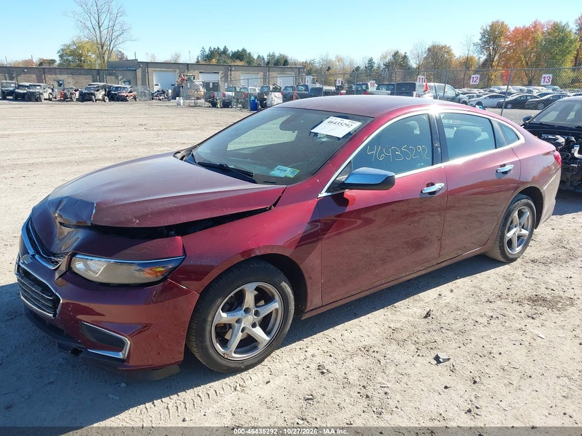 Vin: 1g1zb5st4gf236740, lot: 46935658, chevrolet malibu ls 20162