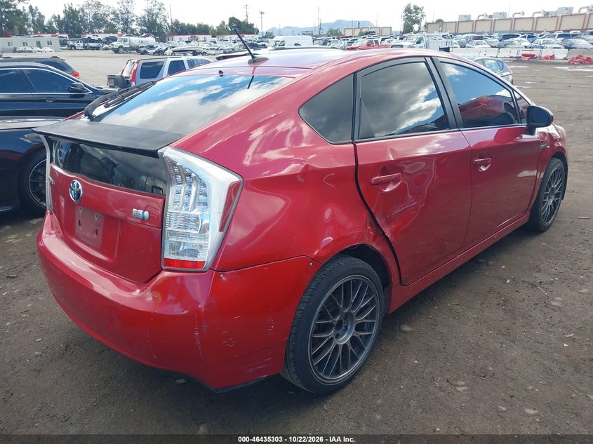 Vin: jtdkn3du2a0224459, lot: 46935669, toyota prius ii 20104