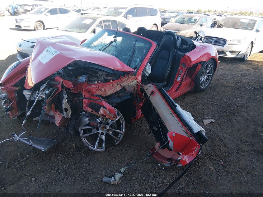 Vin: wp0ca2a83fs120687, lot: 46935681, porsche boxster 20152