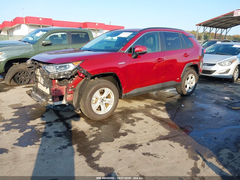Vin: 4t3r6rfv9mu013926, lot: 46935748, toyota rav4 hybrid xle 20212