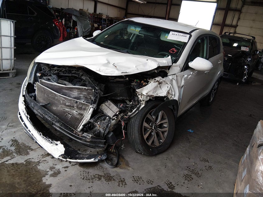 Vin: kndpb3ac1g7800522, lot: 46935766, kia sportage lx 20162