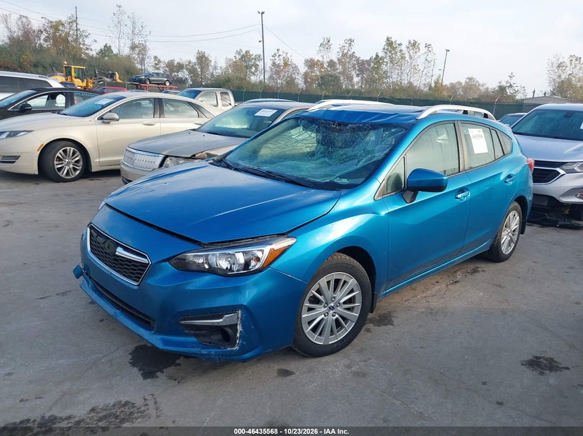 Vin: 4s3gtab60j3730617, lot: 46935933, subaru impreza 2.0i premium 20182