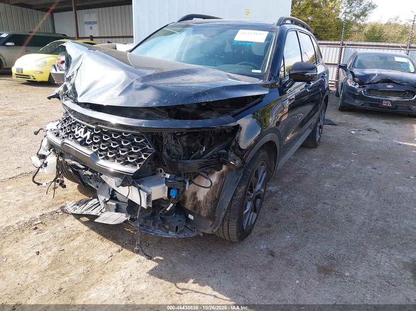 Vin: 5xyrkdlf0ng076652, lot: 46936201, kia sorento x-line sx prestige 20222