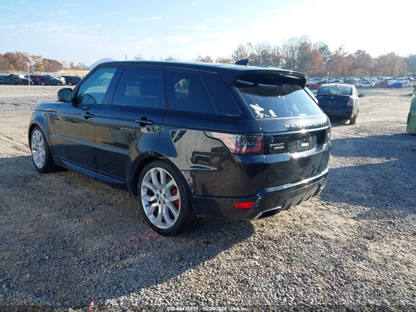 Vin: salwr2re6ka829901, lot: 46936203, land rover range rover sport supercharged dynamic 20193