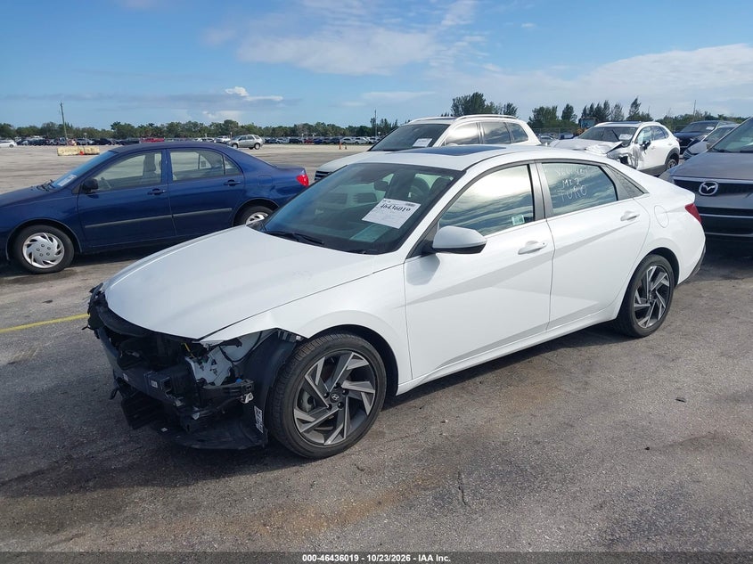 Vin: kmhls4dg4su019311, lot: 46936385, hyundai elantra sel convenience 20252