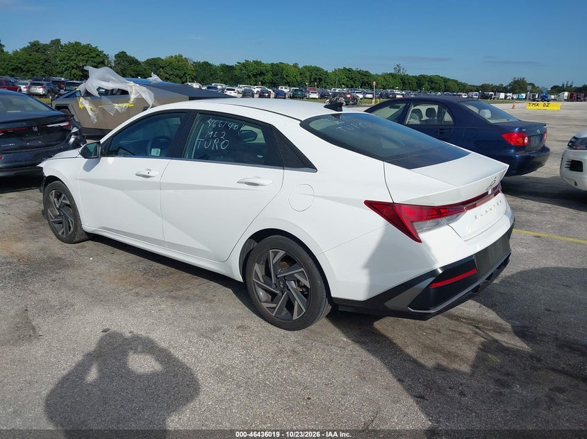 Vin: kmhls4dg4su019311, lot: 46936385, hyundai elantra sel convenience 20253