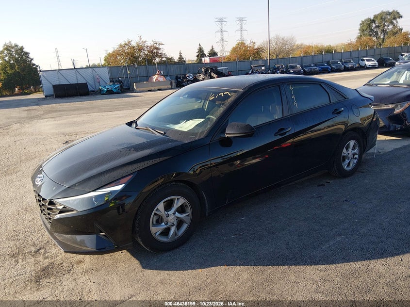 Vin: kmhll4ag9mu139447, lot: 46936565, hyundai elantra se 20212