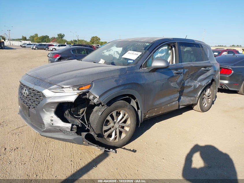 Vin: 5nms23ad1kh097444, lot: 46936573, hyundai santa fe se 20192