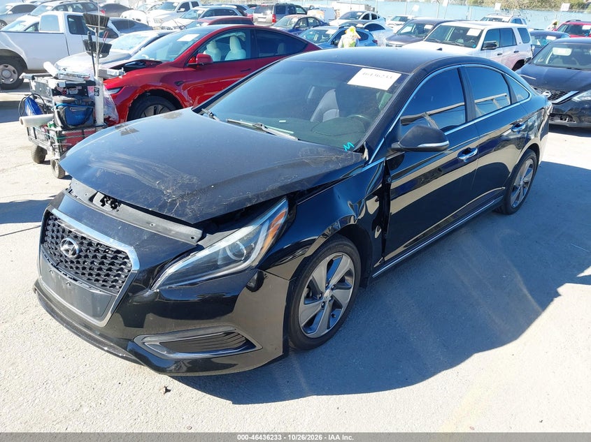 Vin: kmhe34l12ga026267, lot: 46936599, hyundai sonata hybrid limited 20162