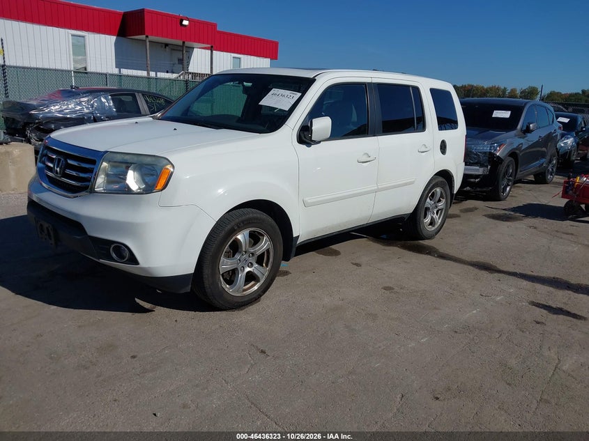 Vin: 5fnyf4h50fb016427, lot: 46936689, honda pilot ex-l 20152