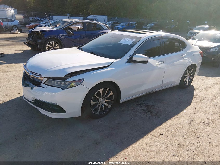 2016 Acura Tlx Tech, Удар спереди, IAAI, VIN 19UUB1F53GA015599 — фото 2